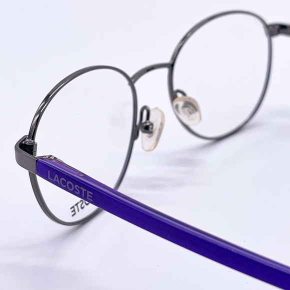 NEW LACOSTE KID’S EYEGLASSES L3104 035 PURPLE ROUND KID’S EYEWEAR LACOSTE - Picture 3 of 9